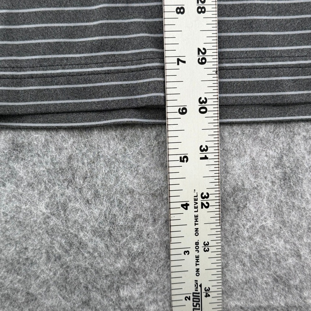 Under Armour Mens XL HeatGear Polo Shirt Gray Striped Loose Fit Golf Top - Picture 6 of 10